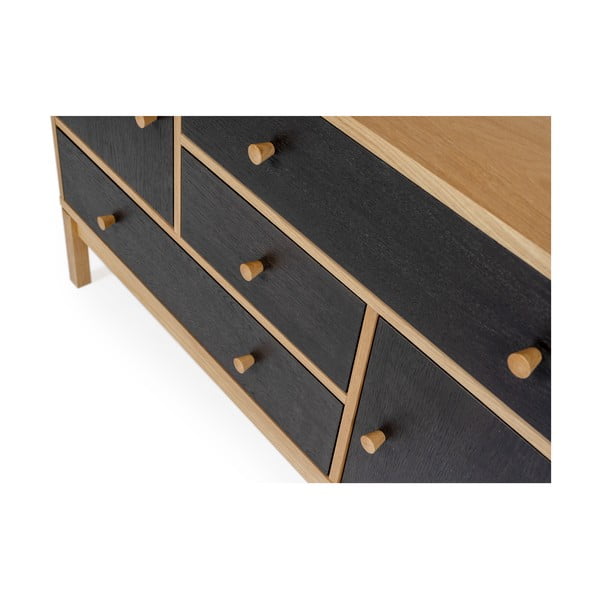 Čierno-hnedá komoda Woodman AbbeyWood-image-3