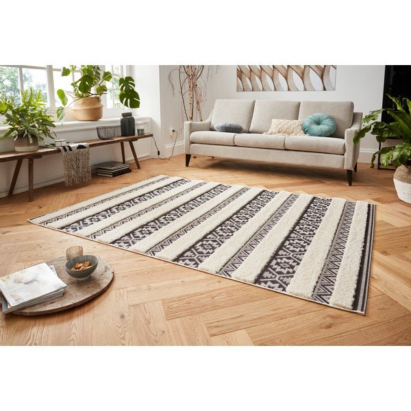 Krémovočierny koberec Mint Rugs Temara, 200 x 290 cm-image-3