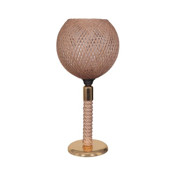 Béžová/v zlatej farbe stolová lampa Rope - Magenta Home