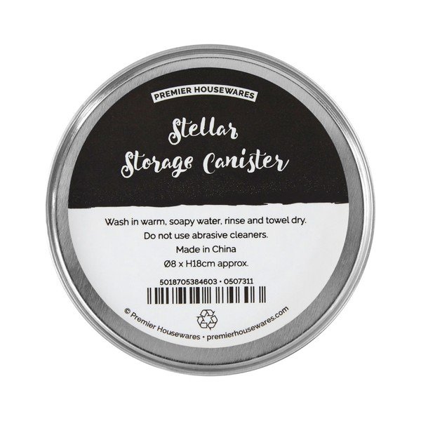 Valcovitá cínová dóza Premier Housewares Stellar, Ø 8 × 18 cm-image-4