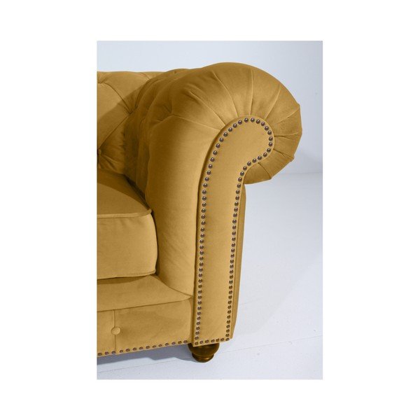 Žlté kreslo Max Winzer Orleans Velvet-image-2