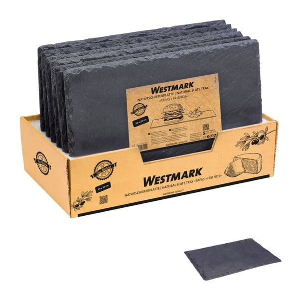 Bridlicové tácky v súprave 6 ks 20x30 cm Tapas&Friends – Westmark-image-3