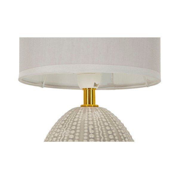 Svetlosivá keramická stolová lampa s textilným tienidlom (výška  30,5 cm) Flavi – Mauro Ferretti-image-4