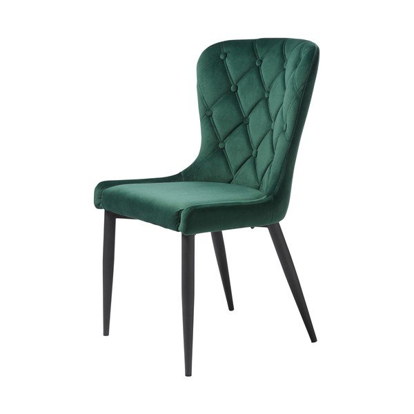 Zelená zamatová jedálenská stolička Granby – Unique Furniture-image-2
