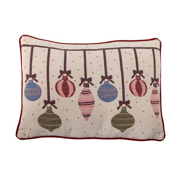 Bavlnený dekoračný vankúš s vianočným motívom 35x50 cm Ornamentia – Bloomingville