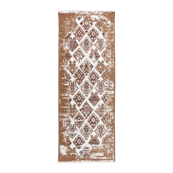 Béžovo-hnedý obojstranný koberec Homemania Halimod, 77 x 200 cm