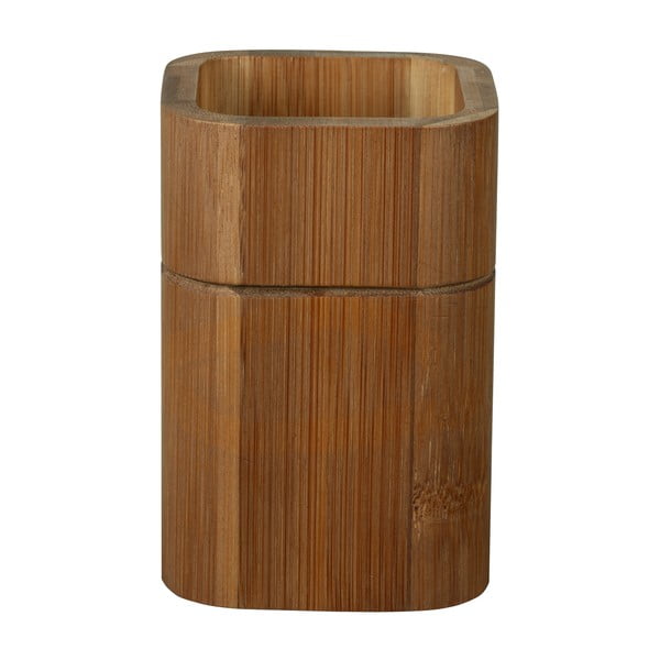 Hnedý bambusový téglik na zubné kefky Serro – Wenko-image-3
