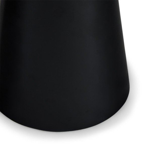 Konferenčný stolík v tmavosivej a čiernej farbe s doskou v dekore mramoru ø 45 cm Tango – Furnhouse-image-1