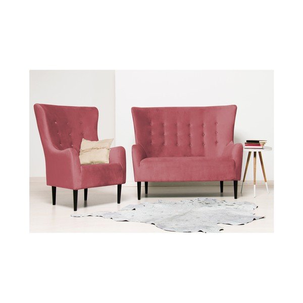 Červená dvojmiestna pohovka Vivonita Blair-image-2