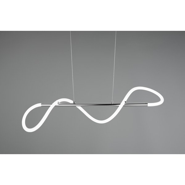 Kovové LED závesné svietidlo so stmievačom v striebornej farbe Argos – Reality-image-4