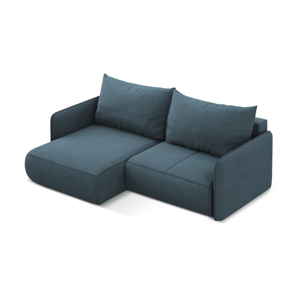 Modrá rozkladacia/s úložným priestorom rohová pohovka (ľavý roh) Nanea – Makamii-image-4