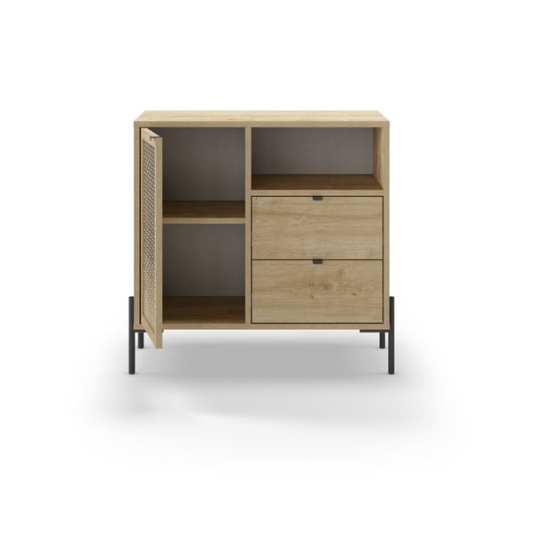 Skrinka v dekore duba v prírodnej farbe 80x80 cm Inca – Marckeric-image-4