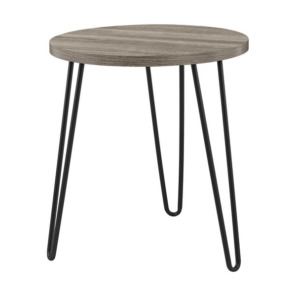 Hnedosivý odkladací stolík Støraa Owen, ø 50 cm-image-2