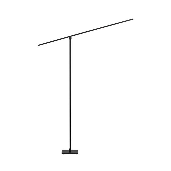 Matne čierna kovová LED stojacia lampa s ohýbateľnou konštrukciou/so stmievačom (výška  144 cm) Tenso – Nova Luce