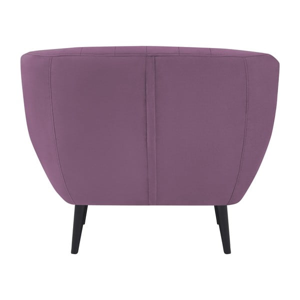 Fialové kreslo Mazzini Sofas Toscane, čierne nohy-image-2