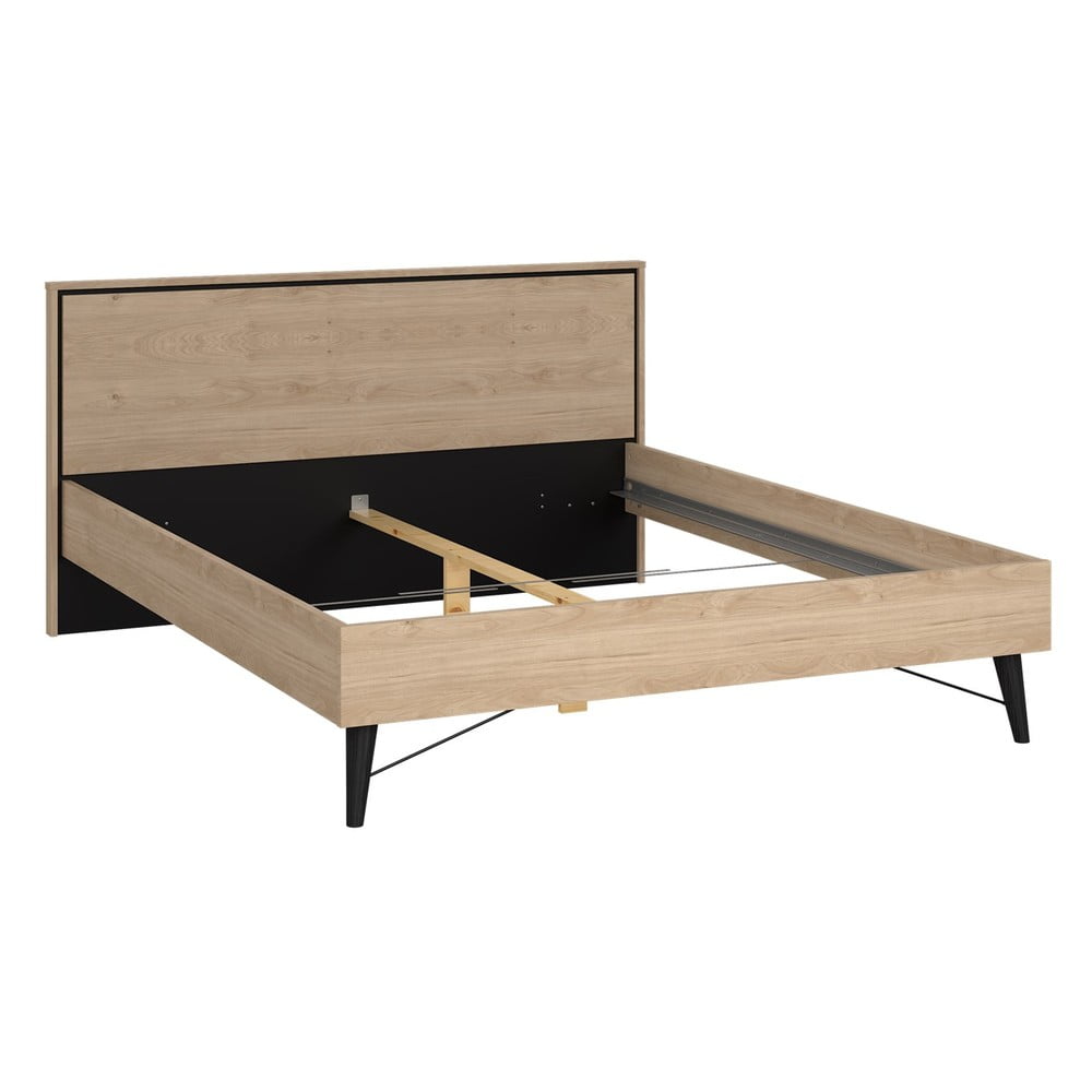 E-shop Dvojlôžková posteľ bez roštu v prírodnej farbe 160x200 cm Ry – Tvilum