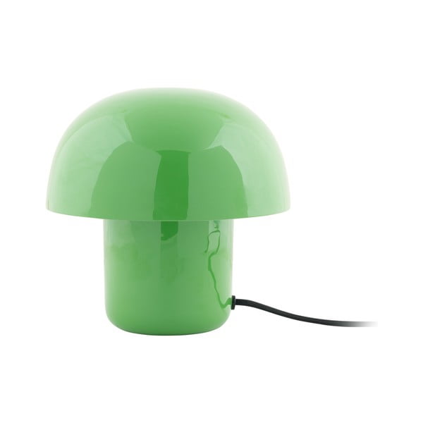Zelená stolová lampa s kovovým tienidlom (výška 20 cm) Fat Mushroom – Leitmotiv