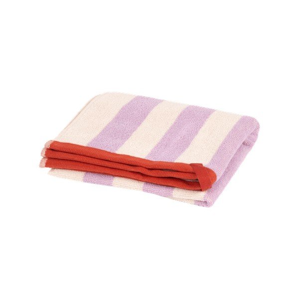 Froté bavlnený uterák v levanduľovej farbe/krémovobiely 50x80 cm Gobo – noo.ma