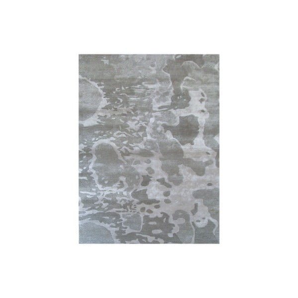 Ručne tkaný koberec Disco, 153x244 cm, strieborný
