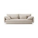 Biela zamatová pohovka 220 cm Torino – Micadoni 