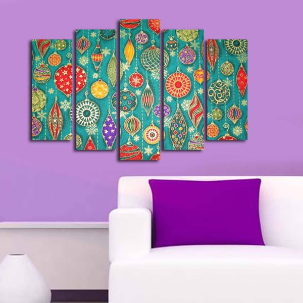 Päťdielny obraz Ornaments, 105x70 cm-image-1