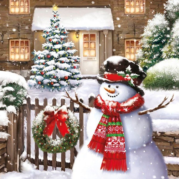Obrúsky v súprave 20 ks 33x33 cm Noel – Homéa
