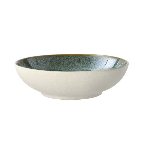 Biela/zelená miska z kameniny 900 ml Gastro White/Green – Bitz