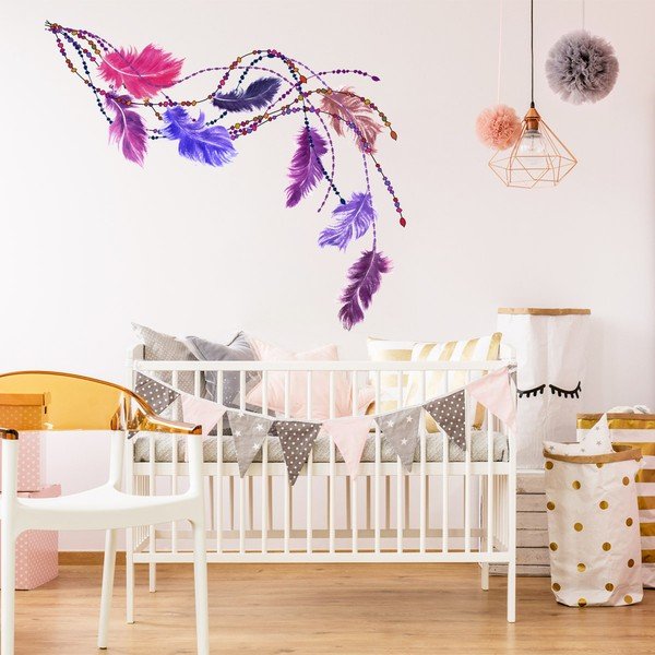 Samolepka Ambiance Boho Feathers-image-1