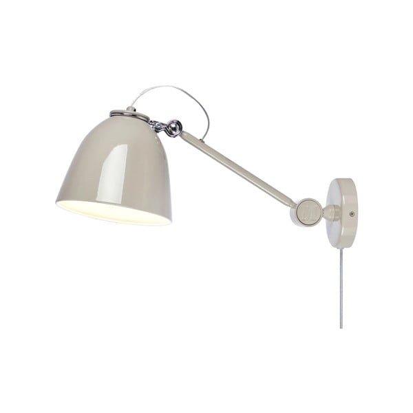 Sivobéžové nástenné svietidlo do zásuvky Tilt – Markslöjd