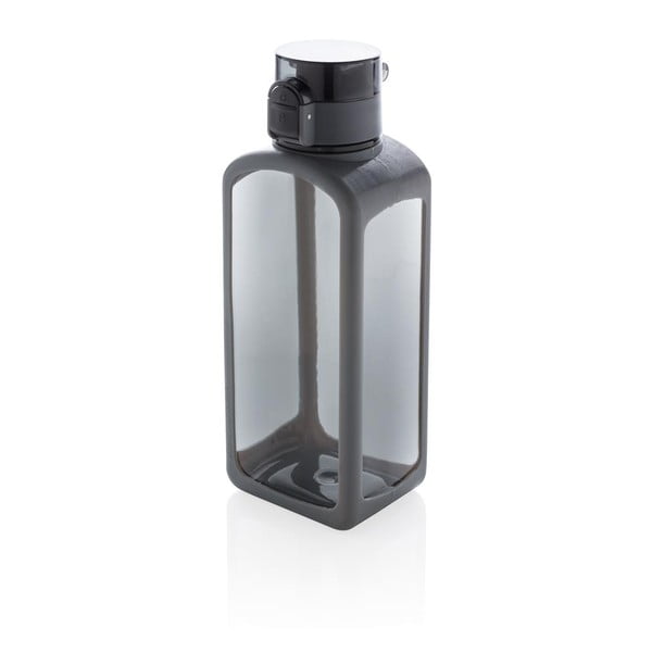 Čierna uzamykateľná fľaša s automatickým otváraním XD Collection, 600 ml