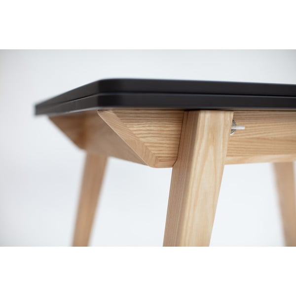 Rozkladací jedálenský stôl s čiernou doskou 65x90 cm Envelope - Ragaba-image-1