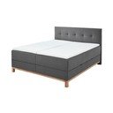 Tmavosivá boxspring posteľ s úložným priestorom 180x200 cm Catania - Meise Möbel