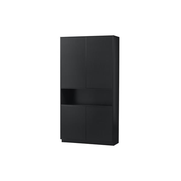 Čierna modulárna skrinka z borovicového dreva 110x210 cm Finca – WOOOD-image-3