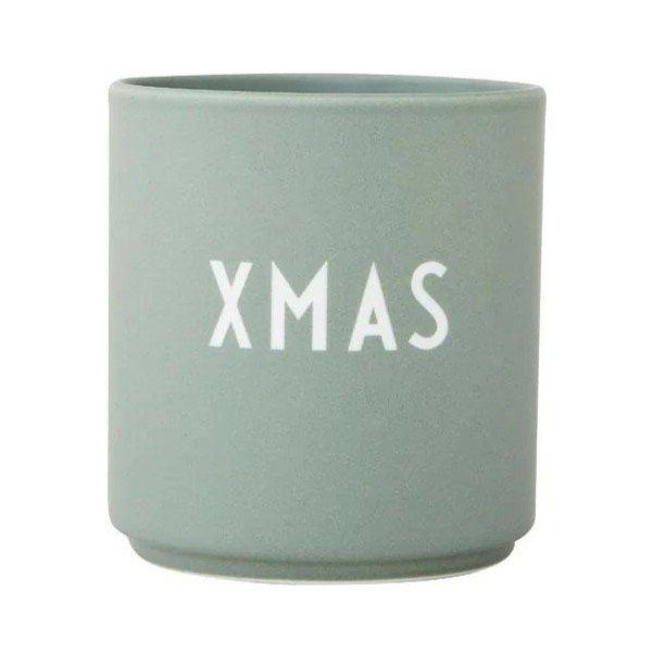 Zelený hrnček z imitácie porcelánu Design Letters Favourite, 0,25 l