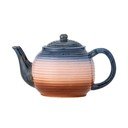 Modrá/oranžová keramická kanvica na čaj so sitkom 890 ml Tatum – Bloomingville