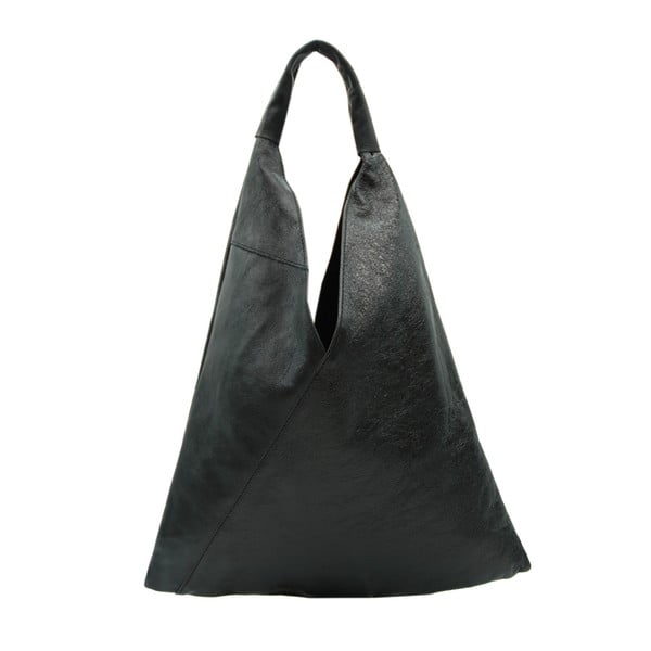 Čierna kabelka z pravej kože Andrea Cardone Karma Metal
