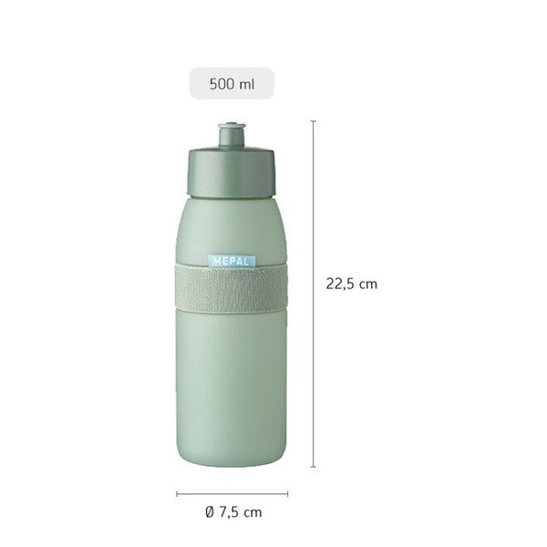 Svetločervená plastová fľaša 500 ml Ellipse – Mepal-image-4