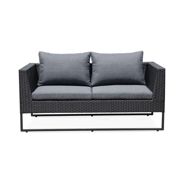 Sivý záhradný set nábytku z umelého ratanu Bonami Essentials Diamond-image-4