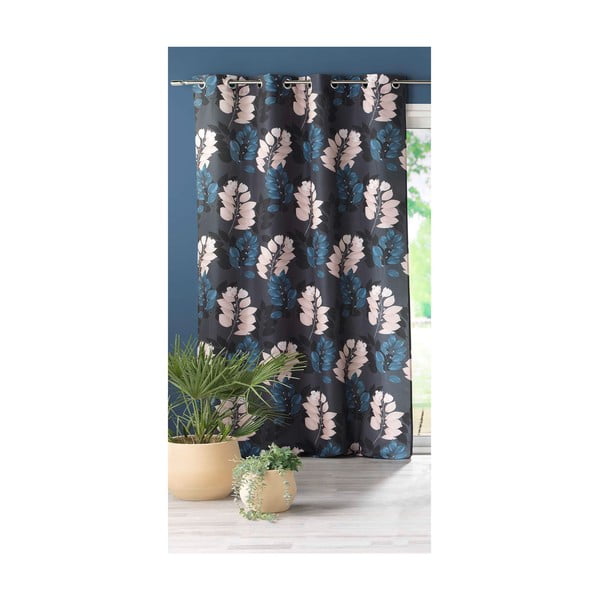 Tmavomodrý záves 140x260 cm Belline – douceur d'intérieur-image-2