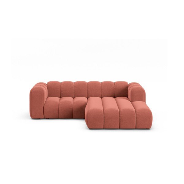 Ružová rohová pohovka (pravý roh) Lupine – Micadoni Home