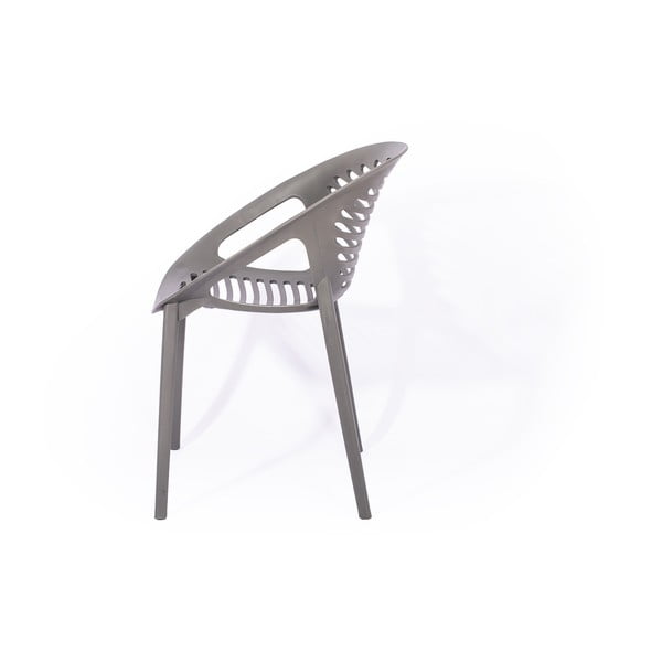 Záhradná jedálenská súprava pre 4 osoby so sivou stoličkou Joanna a stolom Viking, 90 x 150 cm-image-4