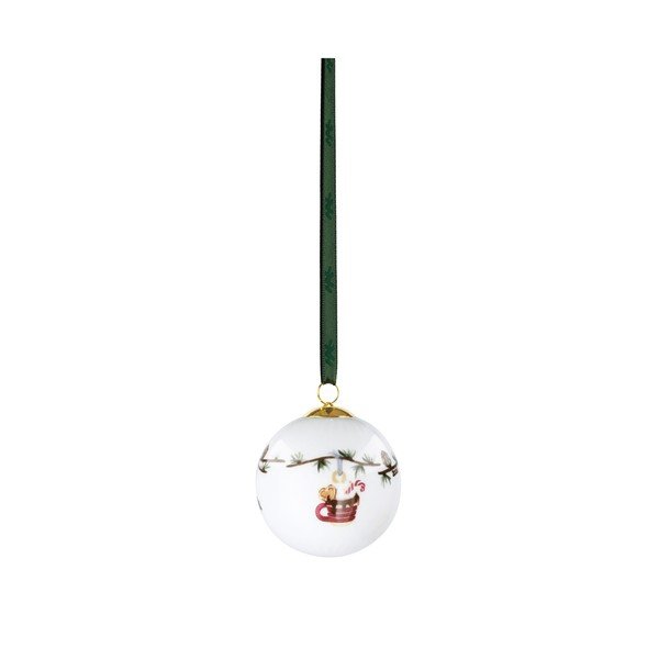 Porcelánová ručne maľovaná vianočná ozdoba ø 6 cm Hammershøi Christmas – Kähler Design