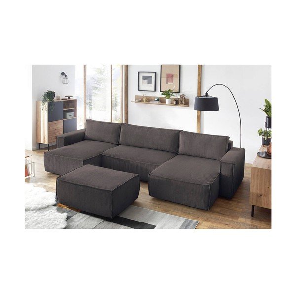 Taupe menčestrová podnožka Nihad – Bobochic Paris-image-1