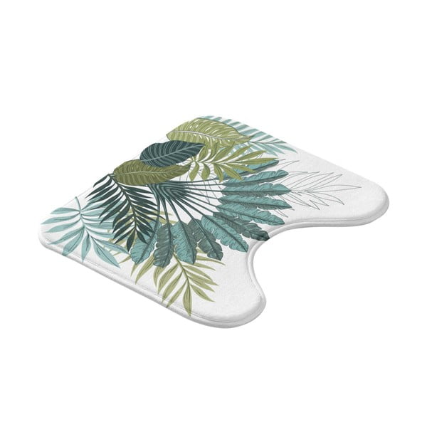 Bielo-zelená WC kúpeľňová predložka 45x45 cm Panazio – douceur d'intérieur-image-2