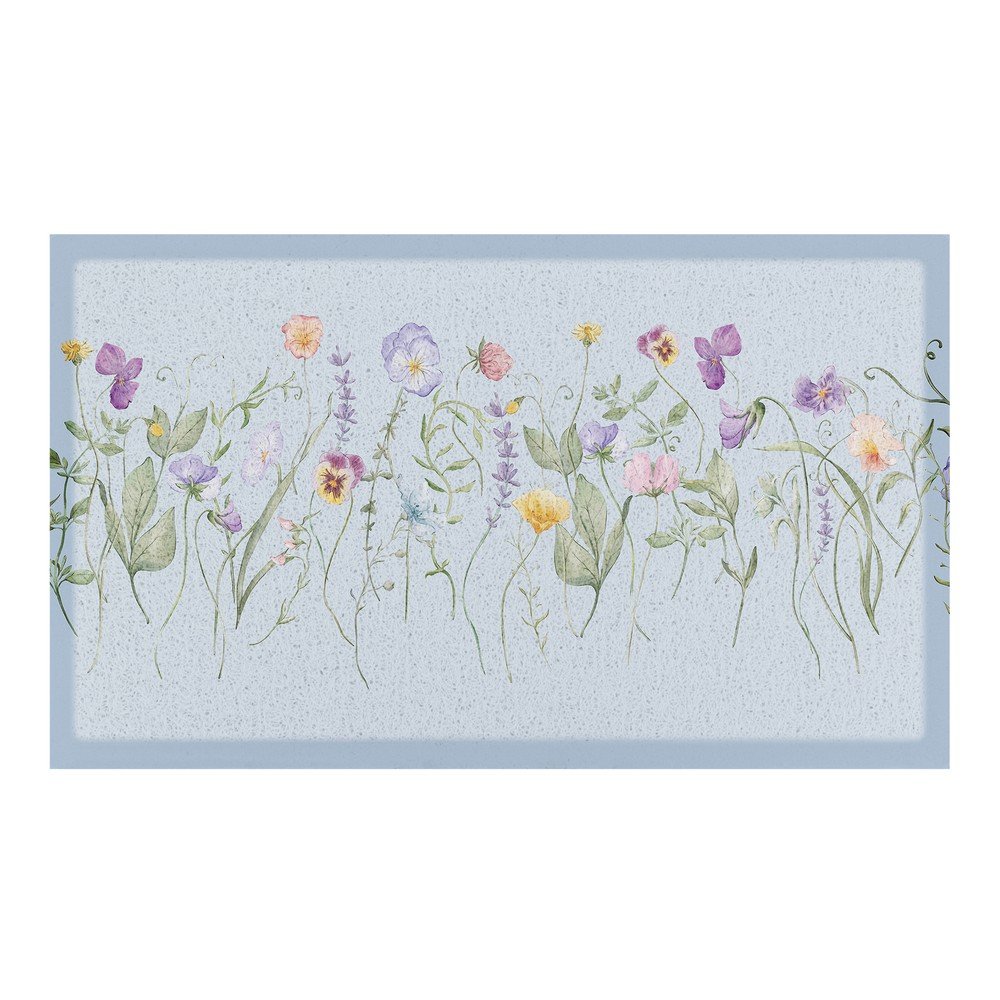 Rohožka z PVC 40x70 cm Blue Wild Flowers – Artsy Doormats