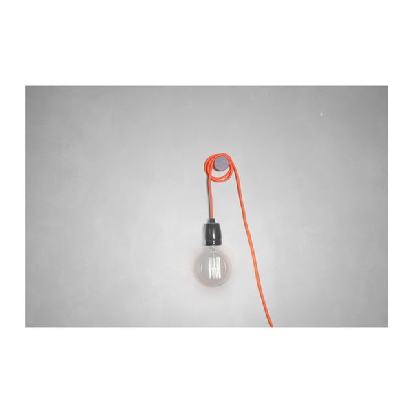 Oranžový kábel pre stropné osvetlenie s objímkou Filament Style G Rose