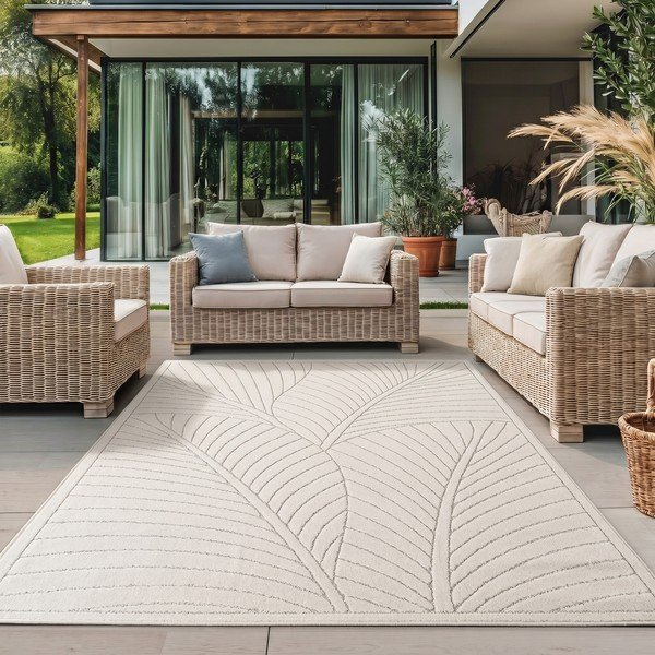 Krémovobiely vnútorný a vonkajší koberec 200x290 cm Nova 1203 – Ayyildiz Carpets-image-1