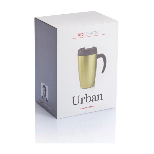 Zelený termohrnček XD Design Urban, 400 ml-image-1