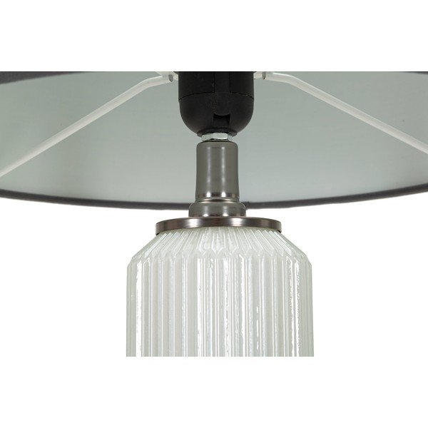 Sivá stolná lampa s textilným tienidlom (výška 57 cm) Bright – Mauro Ferretti-image-2