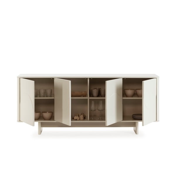 Krémovobiela komoda 180x75x40 cm Solei – MOME-image-2